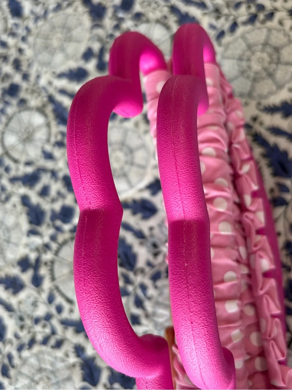EUC Croc Bright Pink scallop Handle Handbag CHILD  BUNDLE